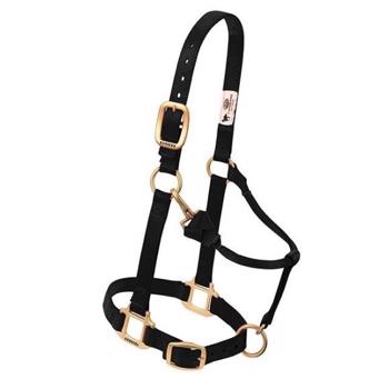Weaver Original Adjustable Snap Halter - Average - Black